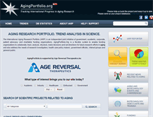 Tablet Screenshot of agingportfolio.org